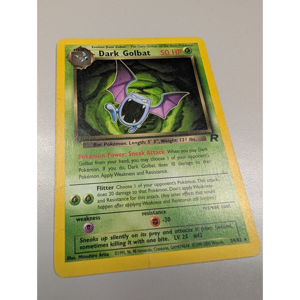 Dark Golbat 24/82 Team Rocket Regular pokemon card rare vintage
